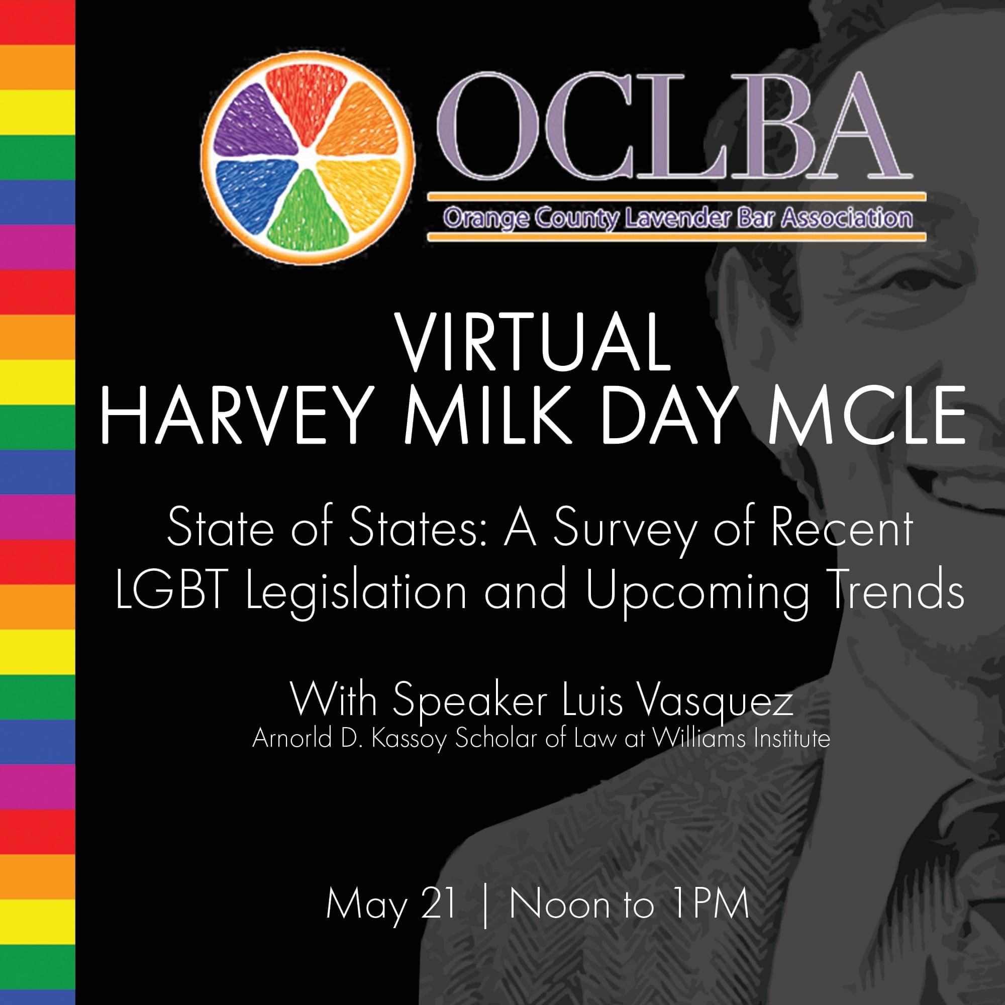 Virtual Harvey Milk Day MCLE Luncheon